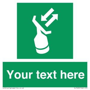 Custom sign safe condition Search and rescue transponder